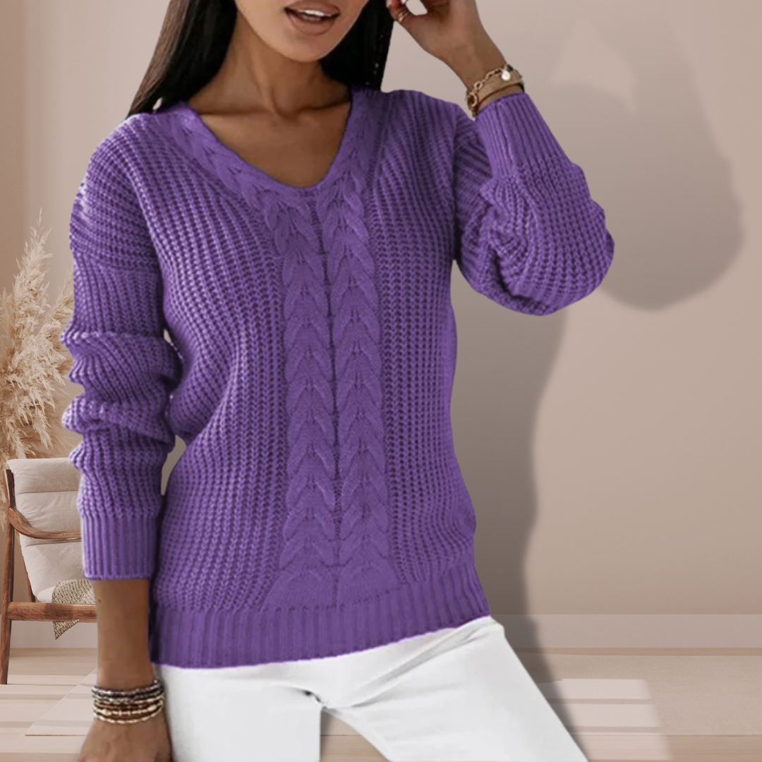 Oriold | Eleganter Pullover mit V-Ausschnitt