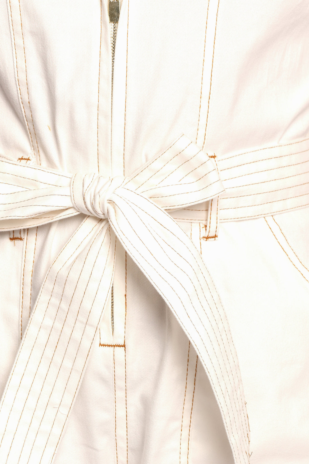 Edelweiss | Weißer Taillierter Jumpsuit