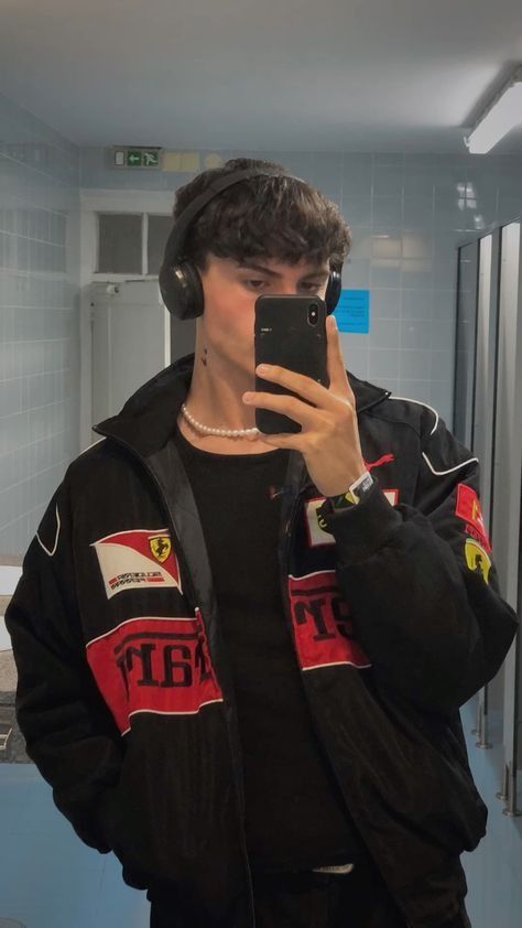 Avas | Vintage Ferrari Racer Jacke mit sportlichem Stil (Unisex)