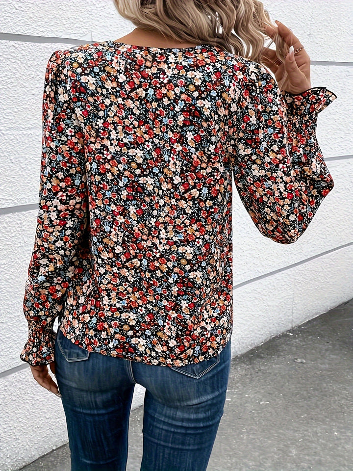 Lisel | Elegante Blumenbluse Damen
