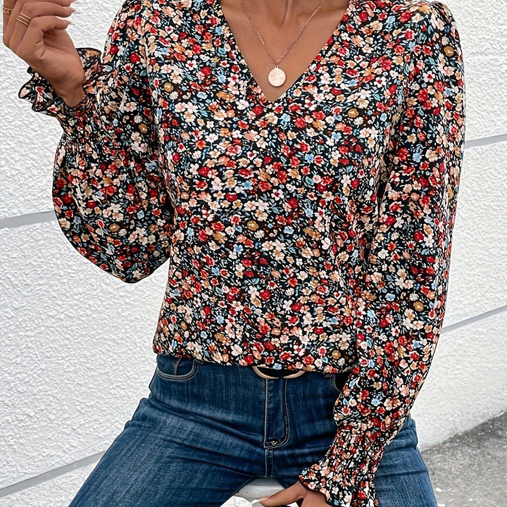 Lisel | Elegante Blumenbluse Damen