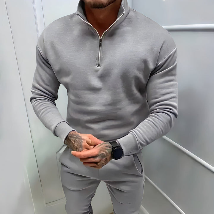 Elio | Herren Strickpullover mit Reißverschluss
