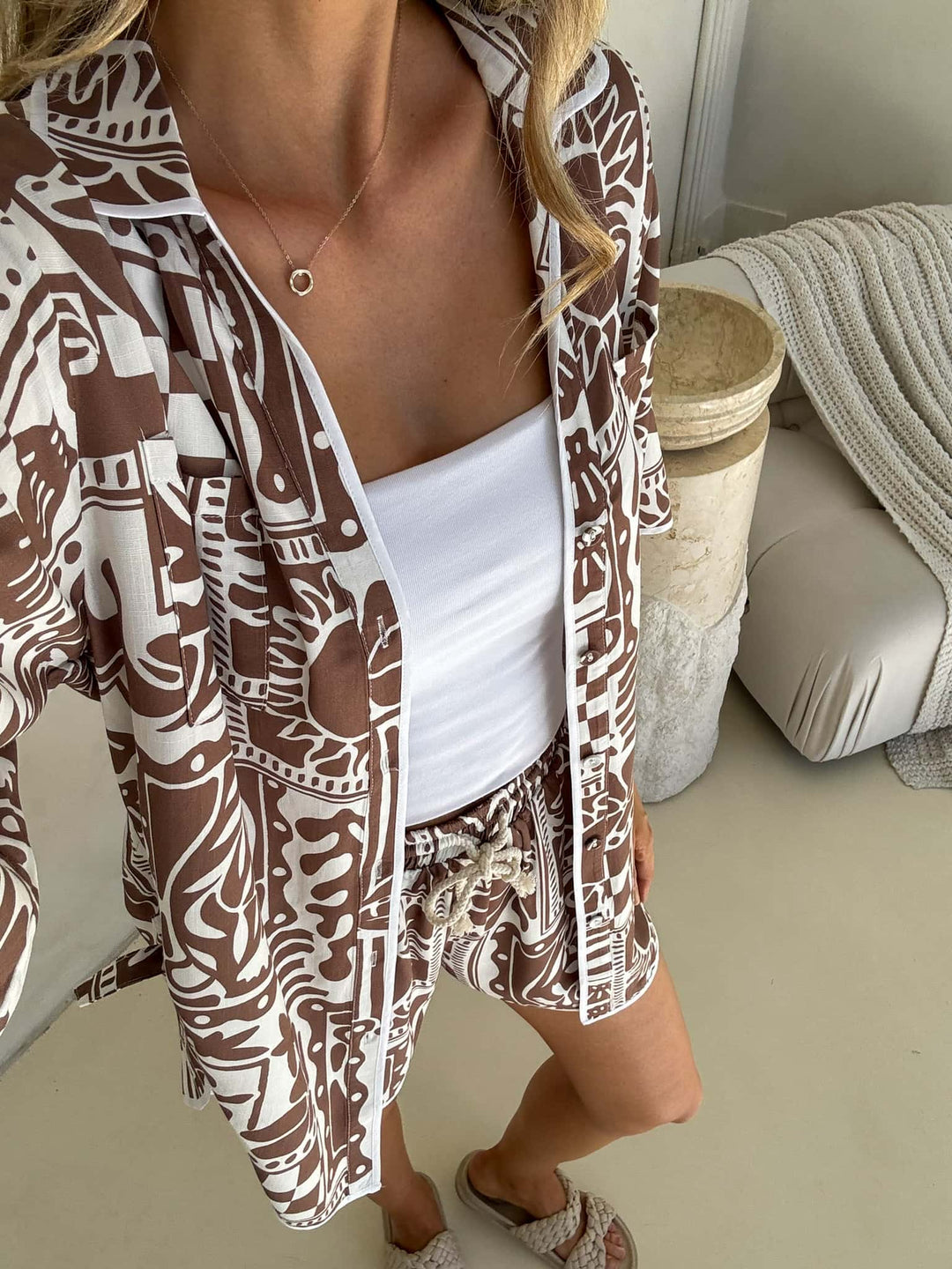 Prescya | Zweiteiler Set Truffle Print