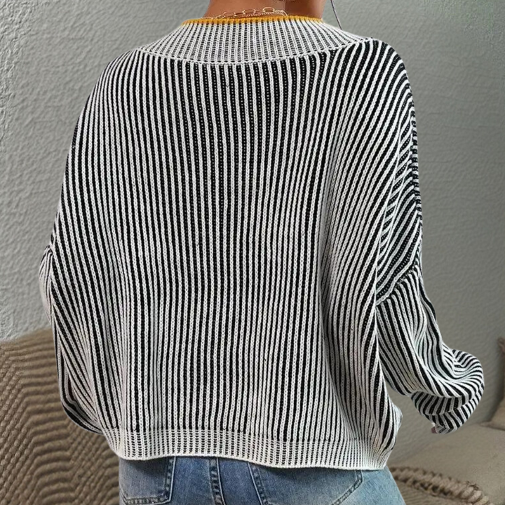 Arianell | Moderner Gestreifter Damenpullover