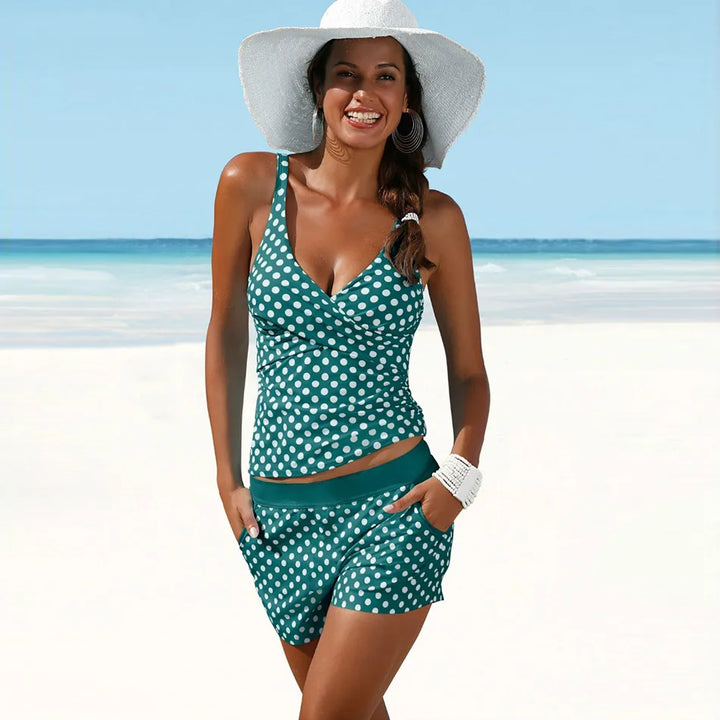 Floralia | Gepunktetes Damen Tankini Set