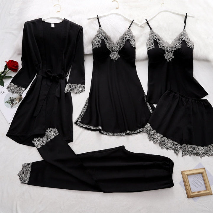 Thessara | Seiden-Pyjama Damen Set