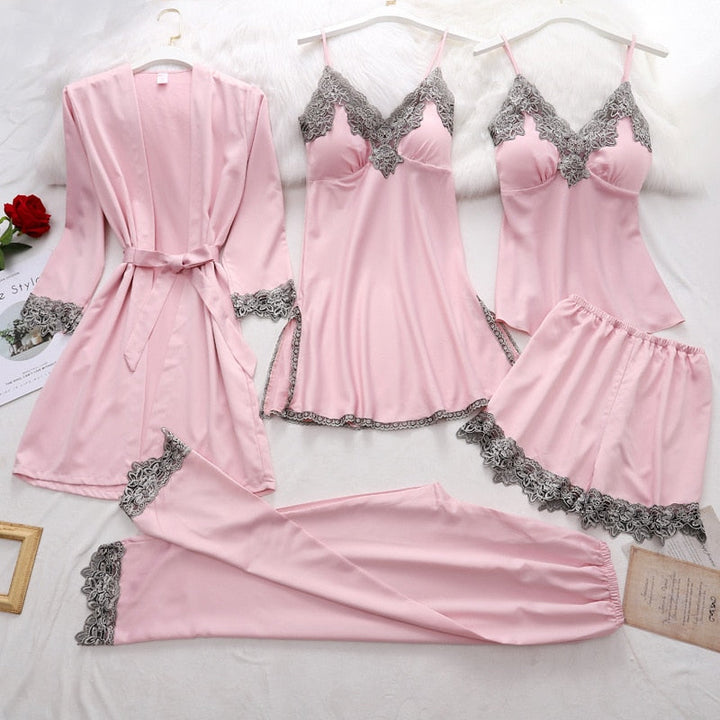 Thessara | Seiden-Pyjama Damen Set