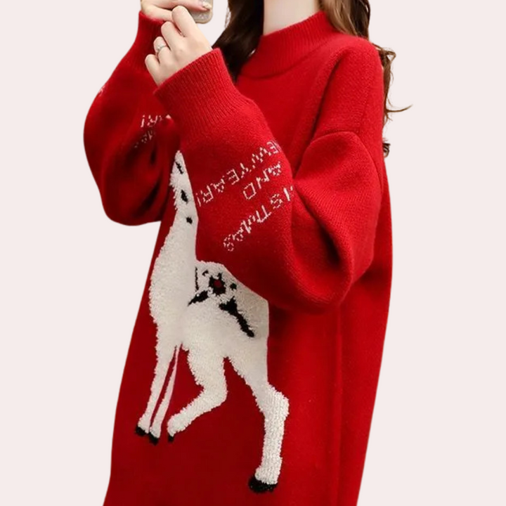 Niniane | Eleganter Weihnachtspullover für Frauen