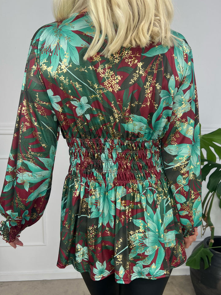 Xylara | Elastische Bluse mit Langarm
