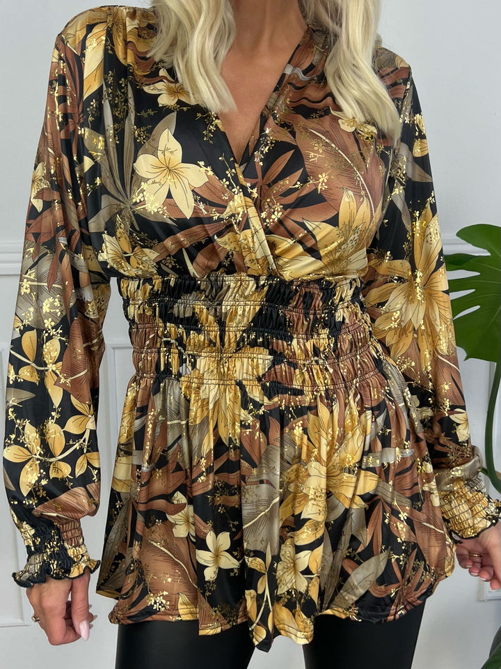 Xylara | Elastische Bluse mit Langarm
