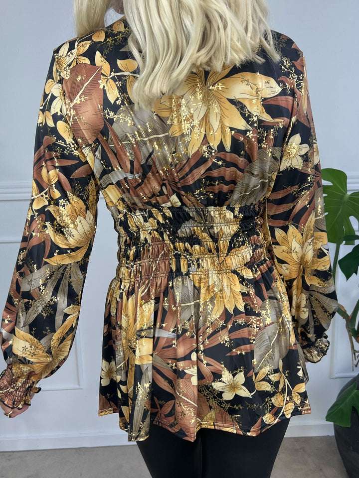 Xylara | Elastische Bluse mit Langarm