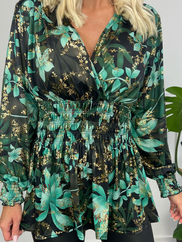 Xylara | Elastische Bluse mit Langarm