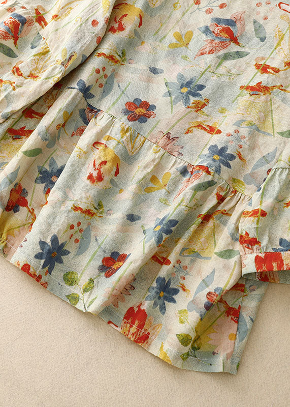 Zevalie | Florales Leinen-Shirt