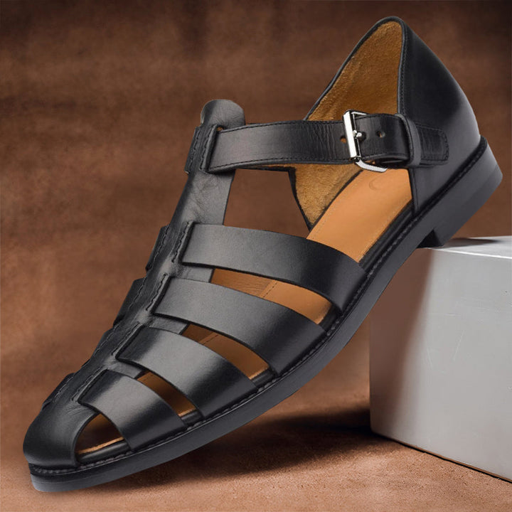 Aderine | Weiße Ledersandalen