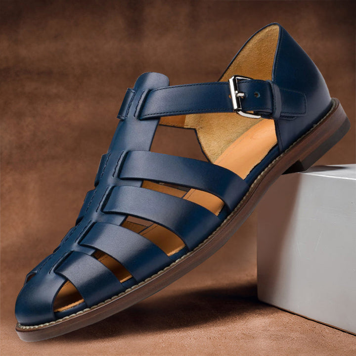 Aderine | Weiße Ledersandalen