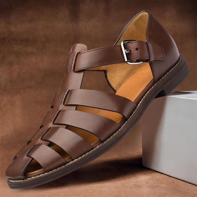 Aderine | Weiße Ledersandalen