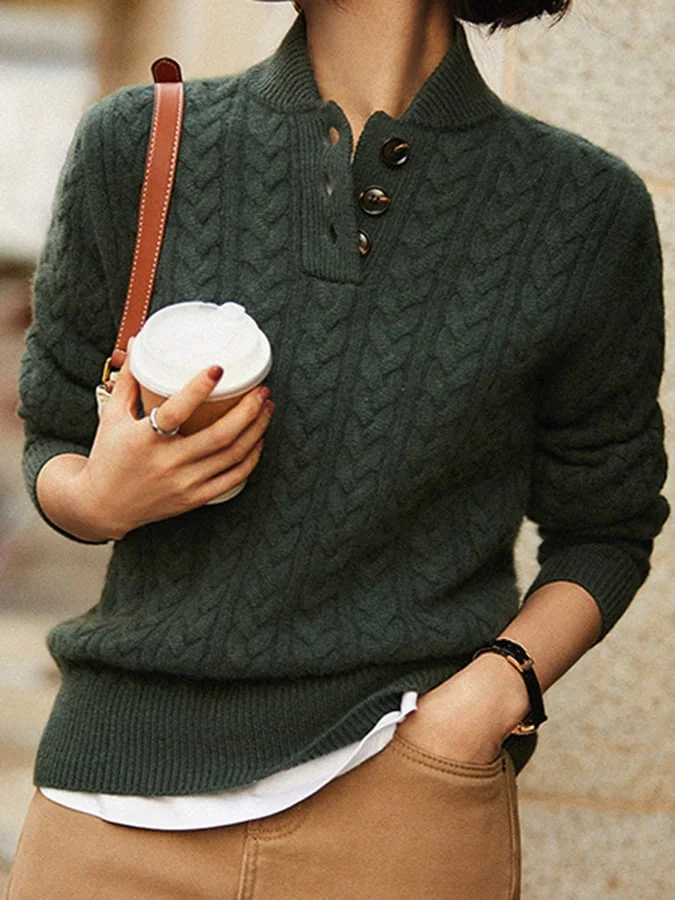 Riga | Kabelstrick-Pullover