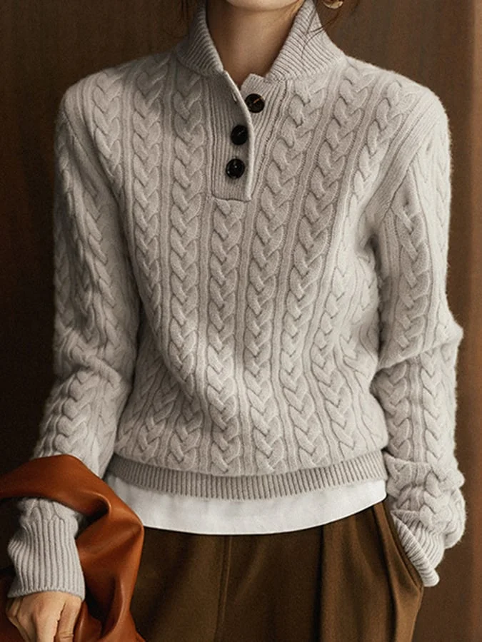 Riga | Kabelstrick-Pullover
