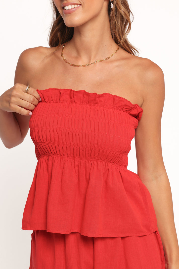 Karin | Frill Short Set Rot