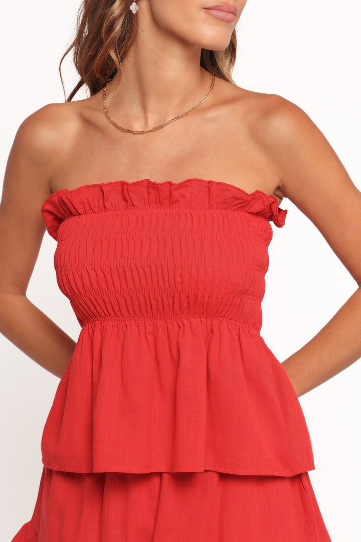 Karin | Frill Short Set Rot