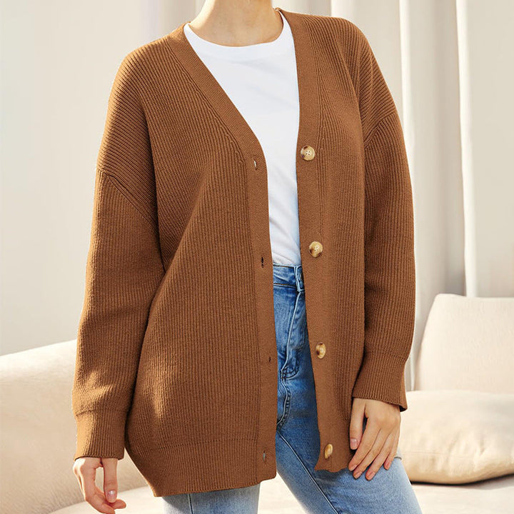Krystal | Damen Cardigan mit Knöpfen