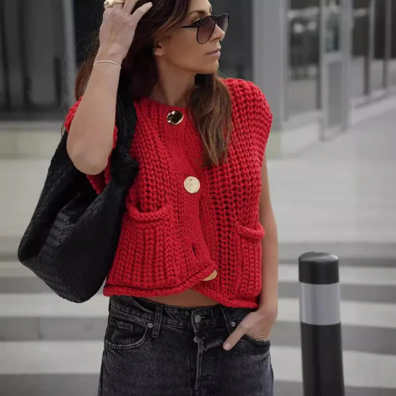 Sweetcaroline | Trendy Strickweste für Damen