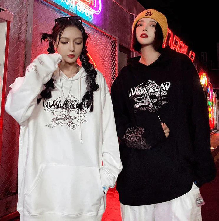 Ginevra | Japanische Landschaft Hoodie