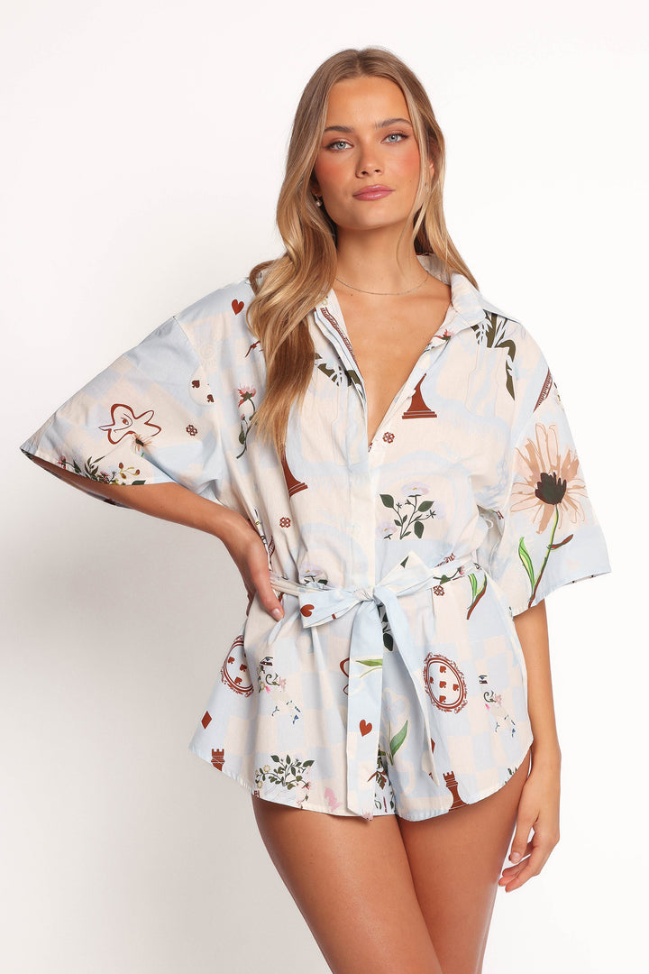 Amalea | Luftiger Blumen Jumpsuit