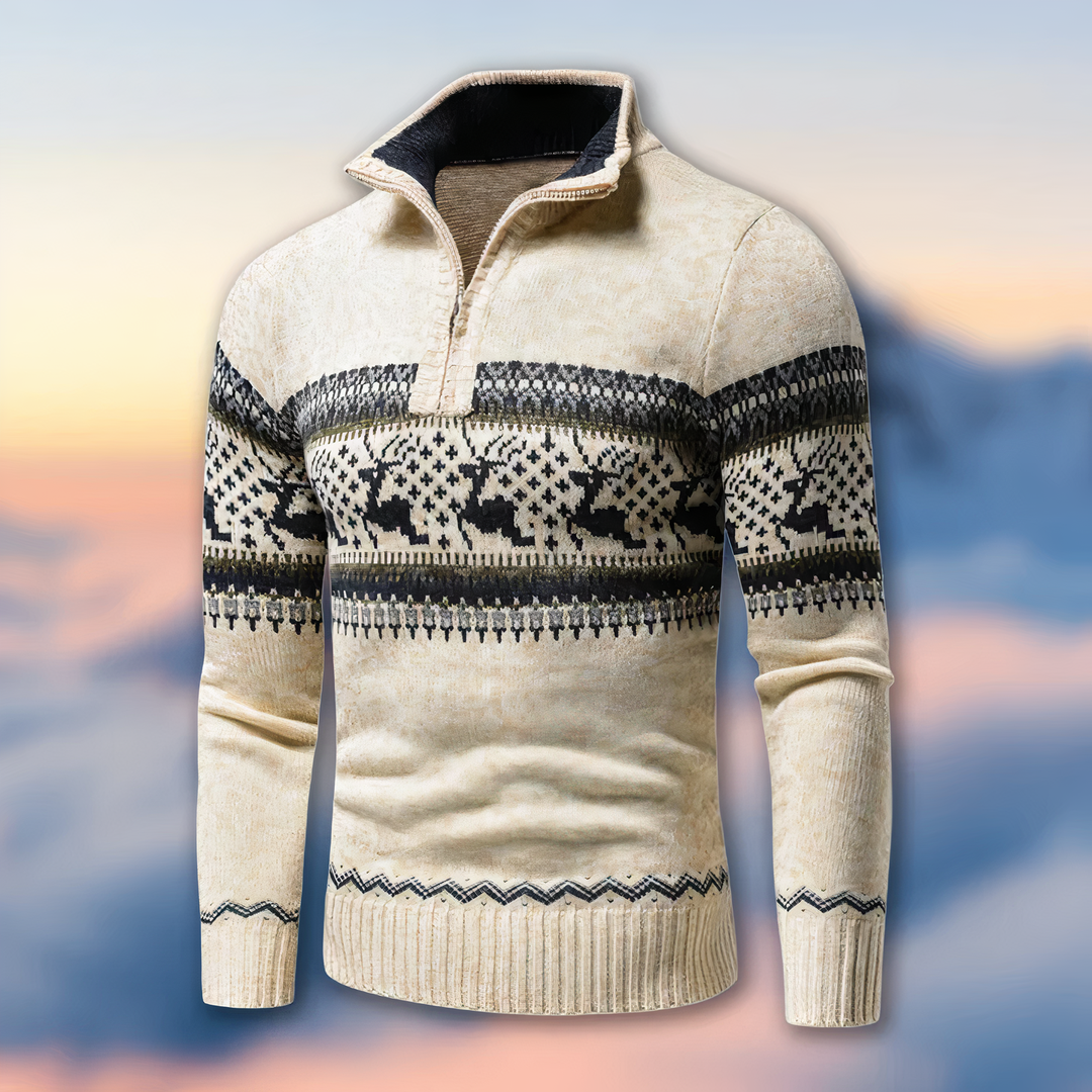 Sandrex | Strickpullover mit Reißverschluss