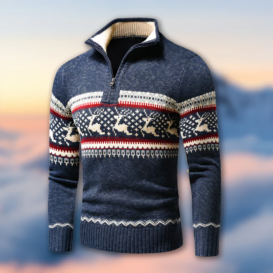Sandrex | Strickpullover mit Reißverschluss