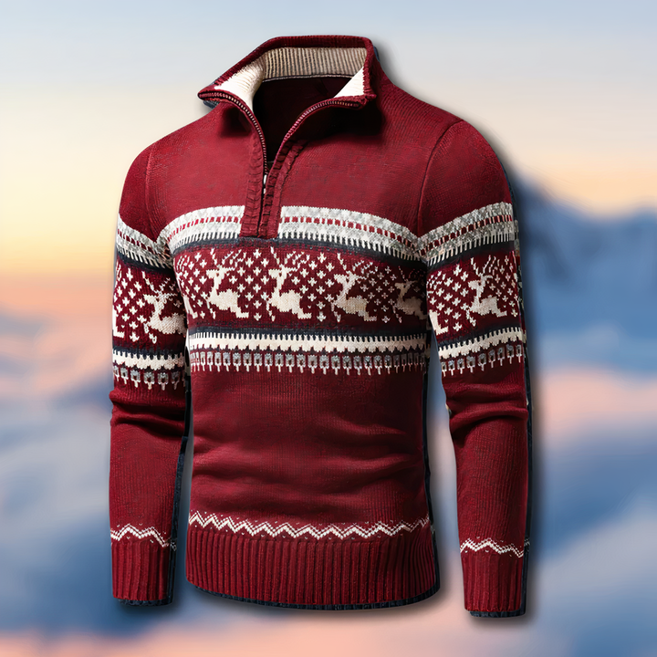 Sandrex | Strickpullover mit Reißverschluss