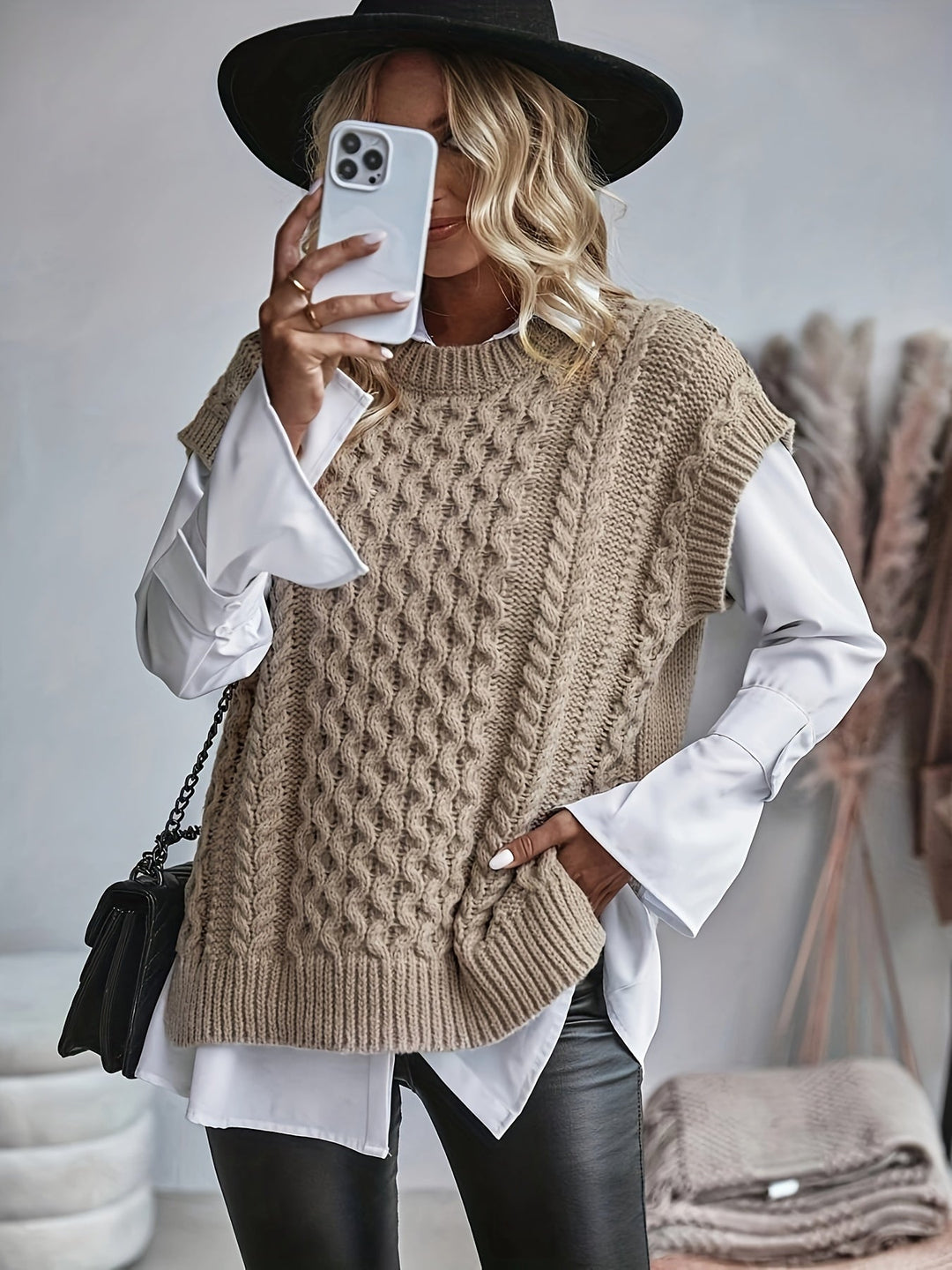 Oriolda | Modisches gestricktes Spencertop