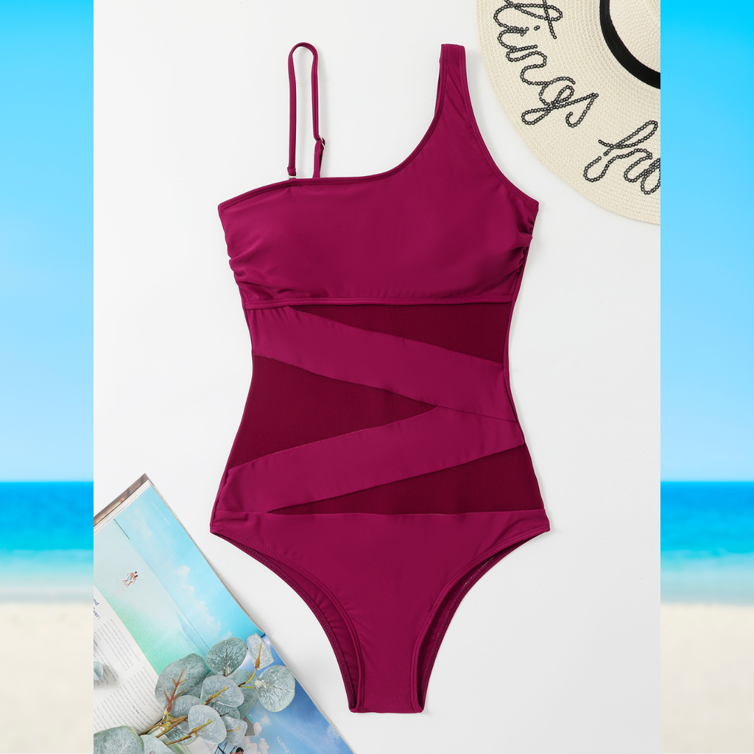 Wilara | Cut-Out Badeanzug mit Transparenz