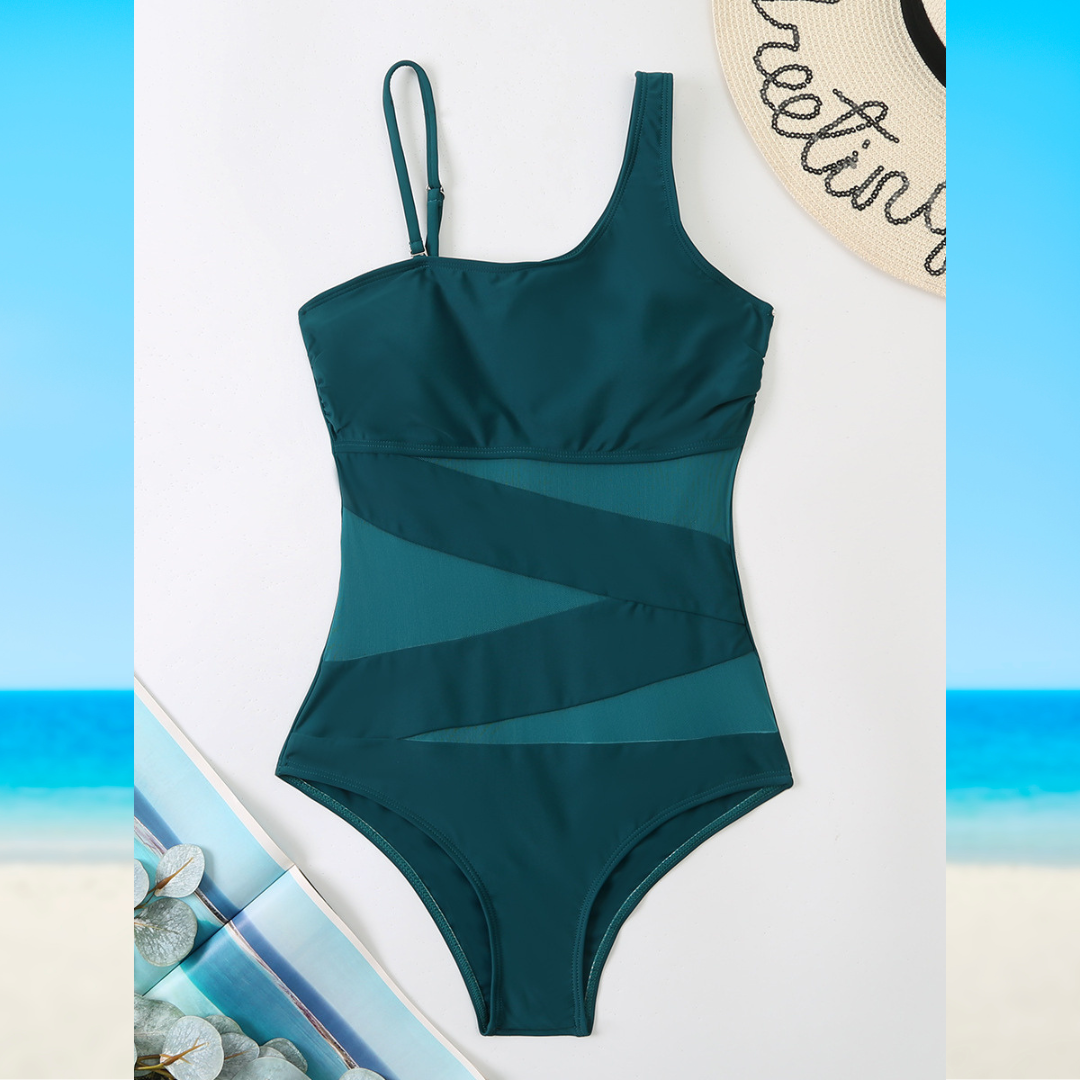 Wilara | Cut-Out Badeanzug mit Transparenz