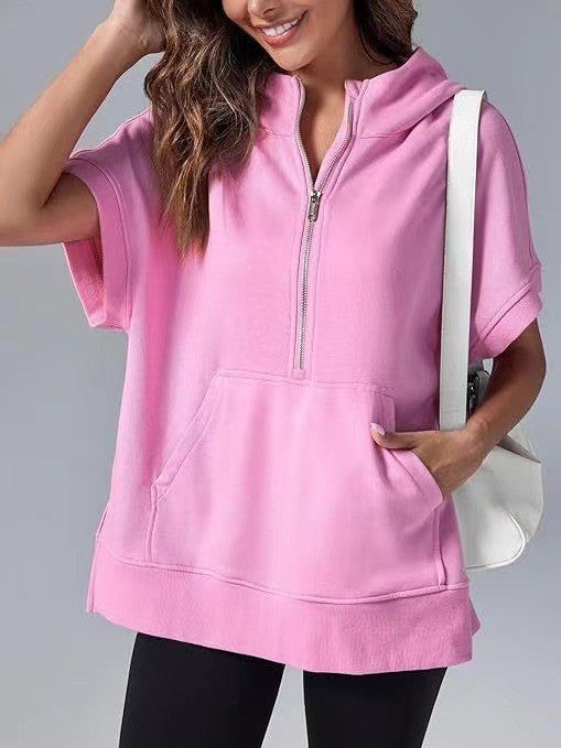 Kyline | Oversize Hoodie mit Kurzarm