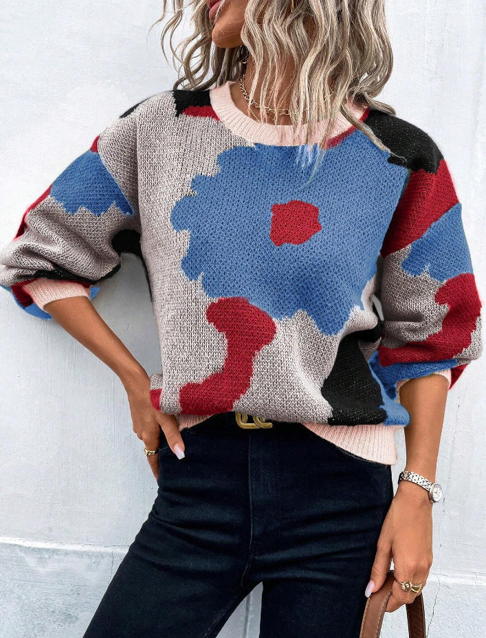 Adrastea | Bunter Damen Strickpullover