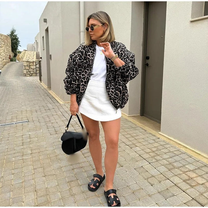 Rochie | Oversize Jacke mit Print