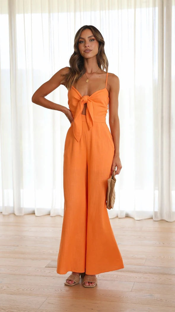 Saelith | Eleganter Jumpsuit mit Knoten