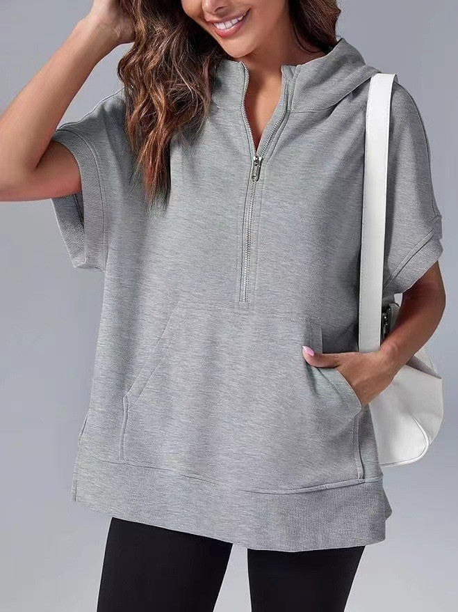 Kyline | Oversize Hoodie mit Kurzarm