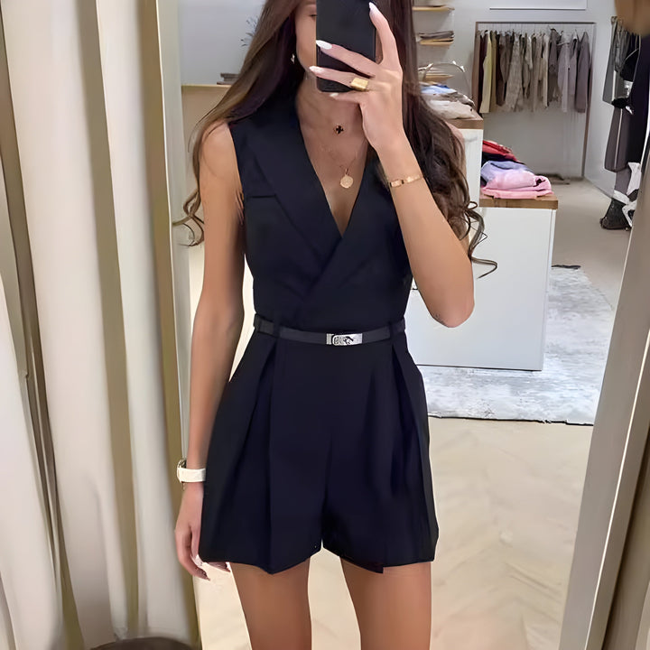 Zalara | Eleganter Jumpsuit mit V-Ausschnitt