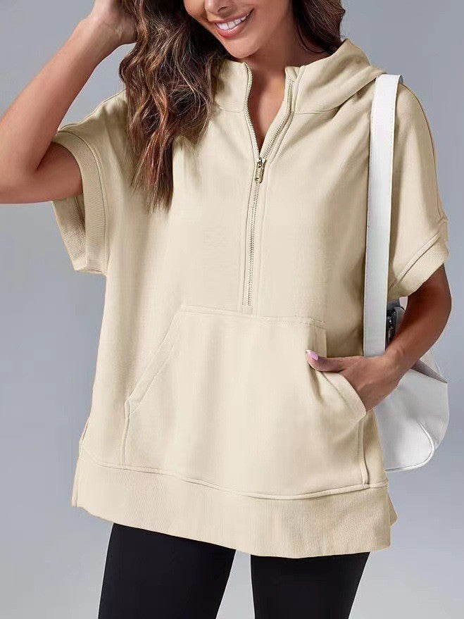 Kyline | Oversize Hoodie mit Kurzarm