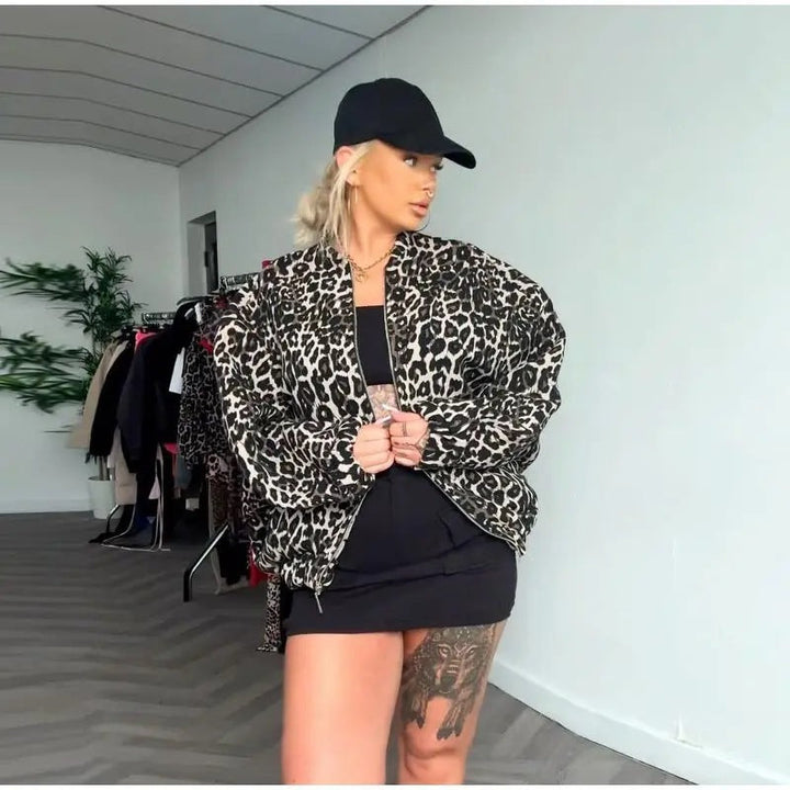 Rochie | Oversize Jacke mit Print