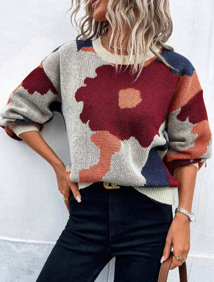 Adrastea | Bunter Damen Strickpullover