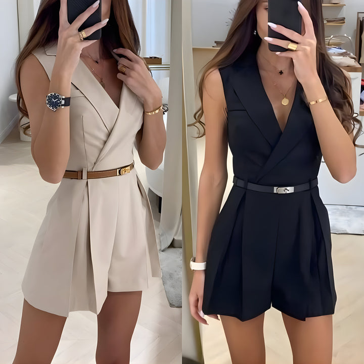 Zalara | Eleganter Jumpsuit mit V-Ausschnitt