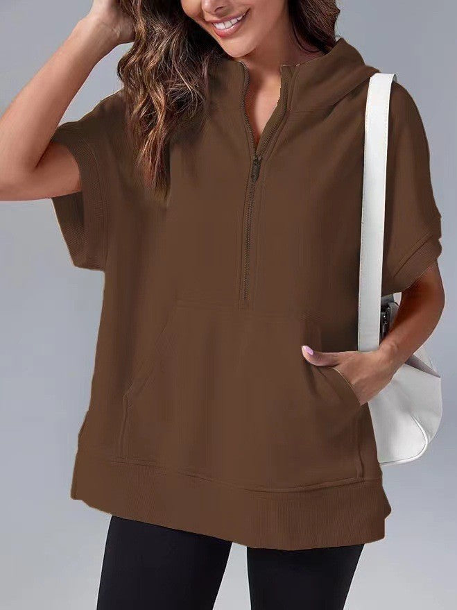 Kyline | Oversize Hoodie mit Kurzarm
