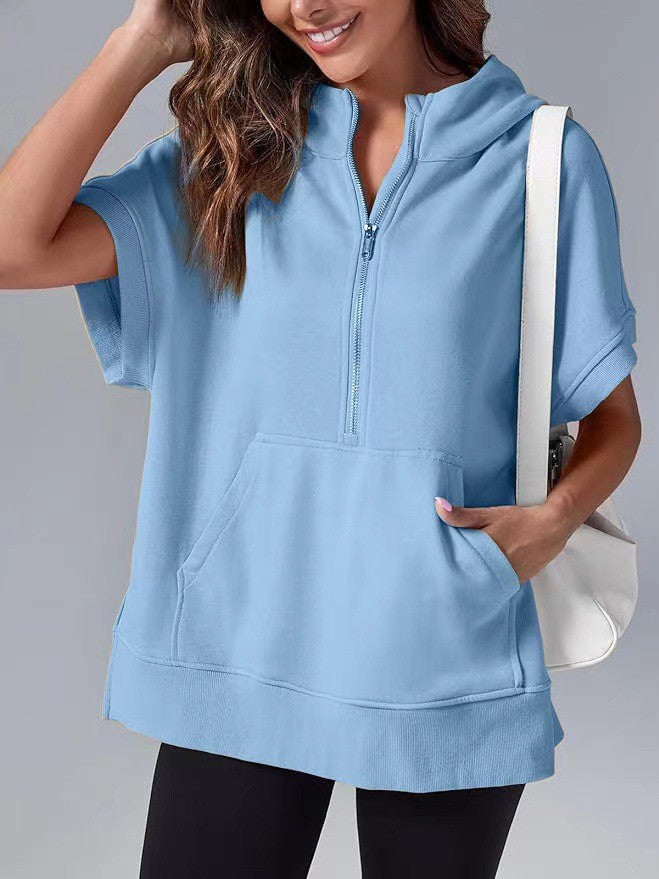 Kyline | Oversize Hoodie mit Kurzarm