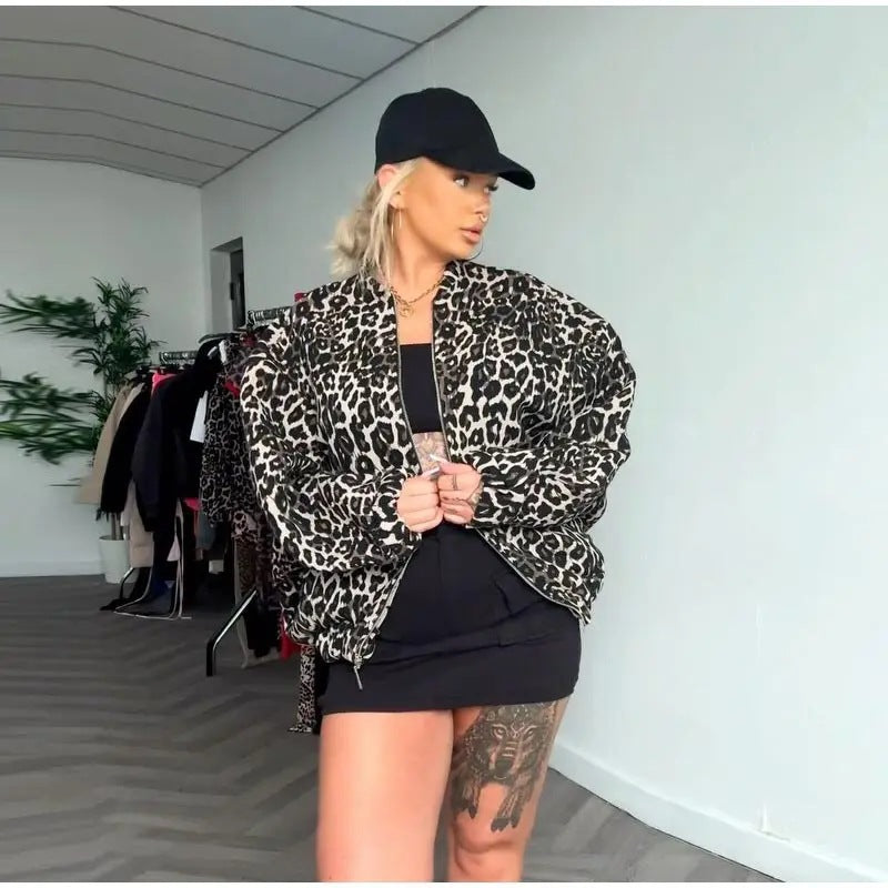 Rochie | Oversize Jacke mit Print