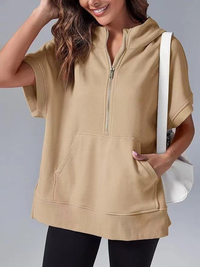 Kyline | Oversize Hoodie mit Kurzarm