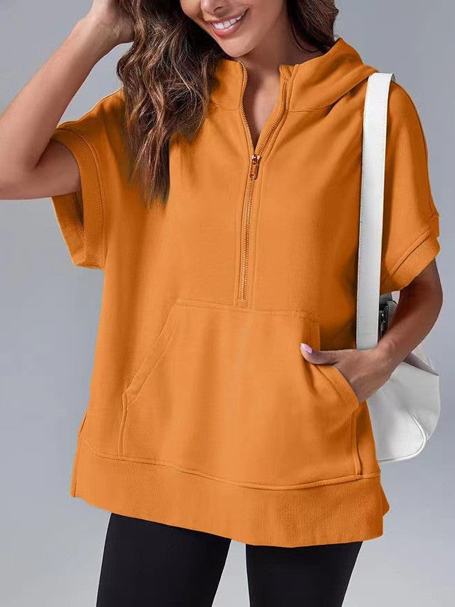 Kyline | Oversize Hoodie mit Kurzarm