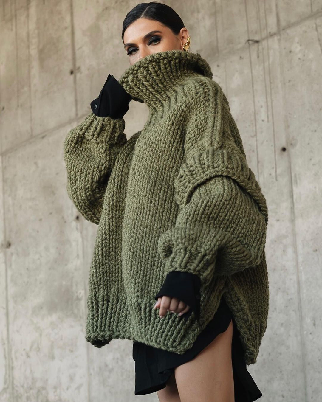 Trinora | Bequemer Strickpullover Damen